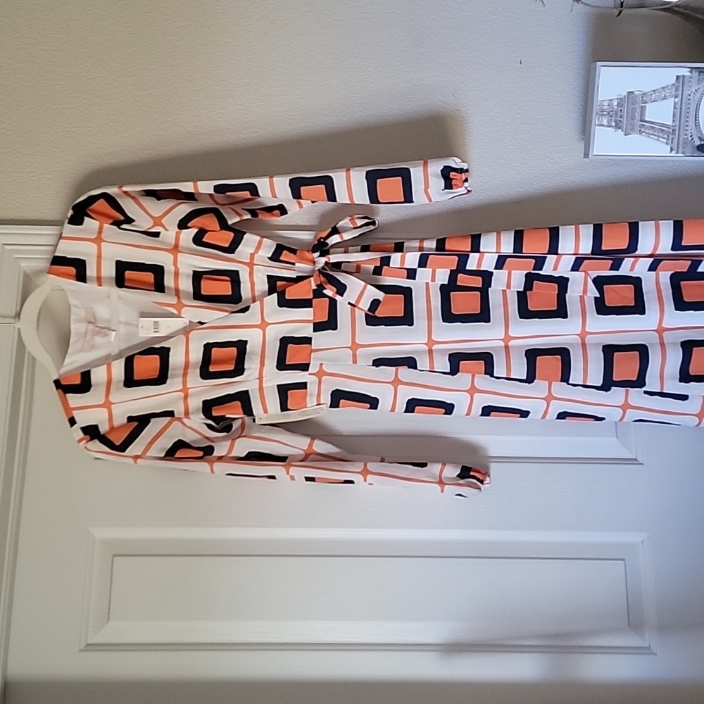 NWT Hutch Geometric Maxi Wrap Dress S